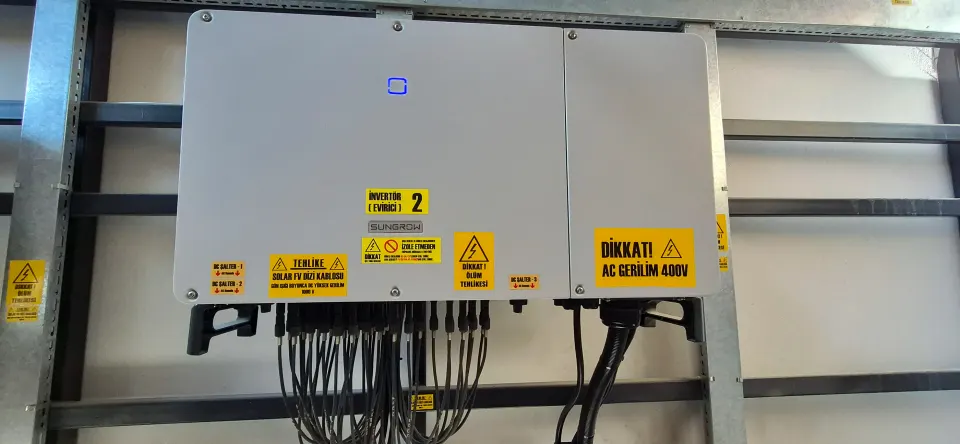 Akkozak Tekstil güneş enerjisi GES projesi - kurulum görseli 4