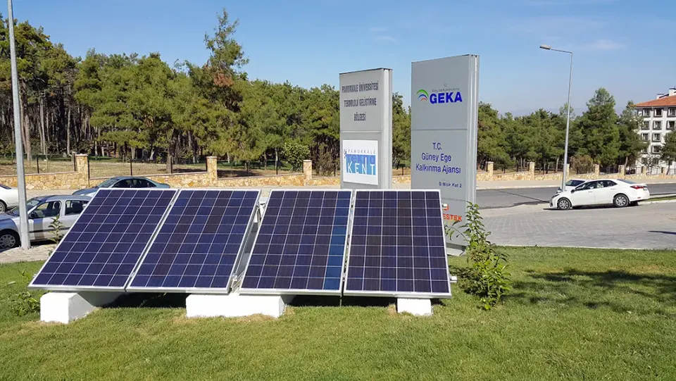 GEKA & Pamukkale Teknokent güneş enerjisi GES projesi - kurulum görseli 1