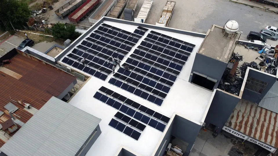 Nissan Yavuzlar güneş enerjisi GES projesi - kurulum görseli 1